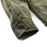 Freenote | RJ-2 waxed canvas | 20 ounce | Shearling | olive
