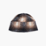 Eat Dust | Skully Hat Felted Check | Sepia/Cream