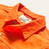 Ginew | Wax Canvas Rider Jacket | orange