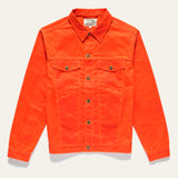 Ginew | Wax Canvas Rider Jacket | orange