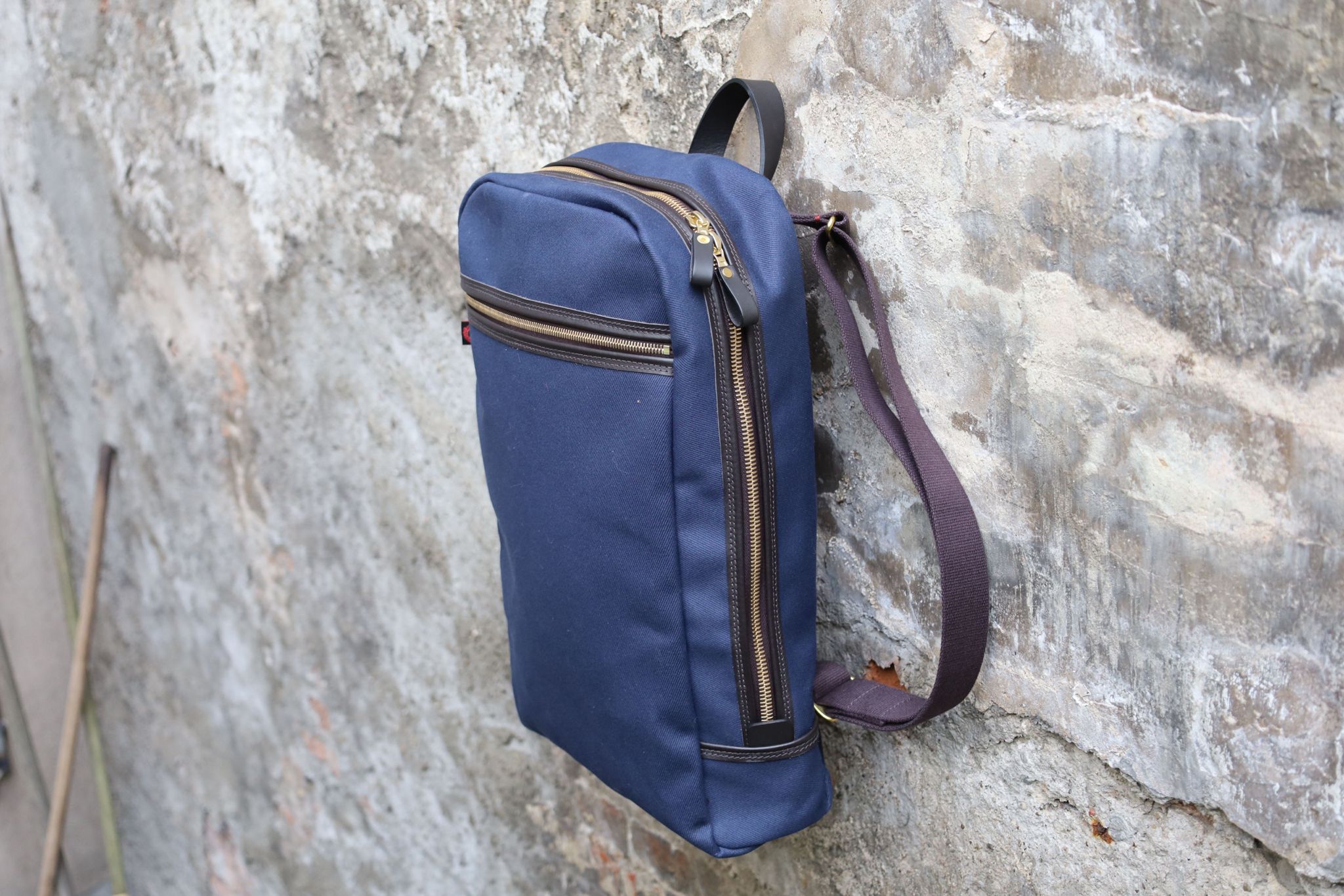 Croots | BT29 | British Twill zipped Backpack | navy blue