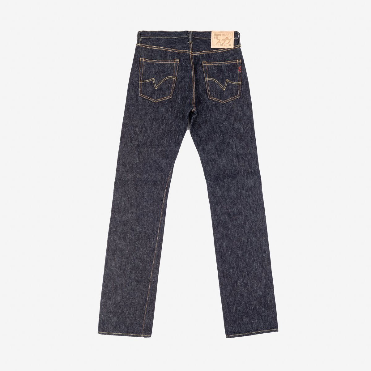 Iron Heart | IH-666S-SLB | 16oz Slubby Selvedge Denim Slim Straight Cut Jeans | Indigo