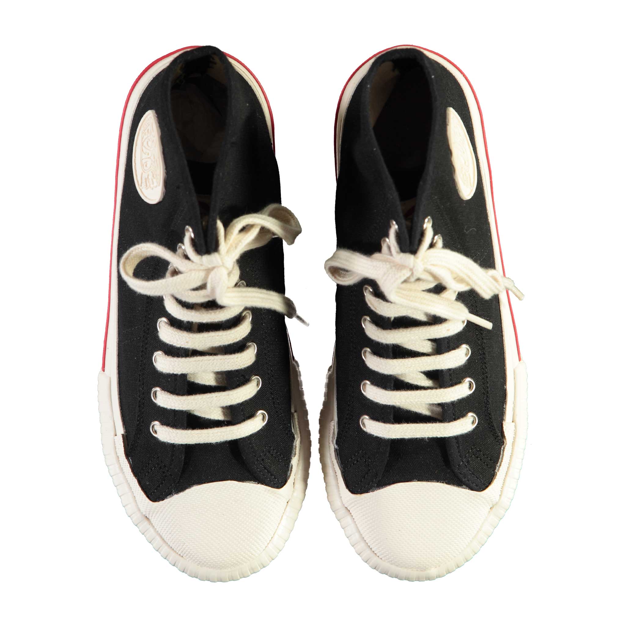 Eat Dust | Jay High Top Canvas Sneakers | Black  