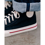 Eat Dust | Jay High Top Canvas Sneakers | Black  
