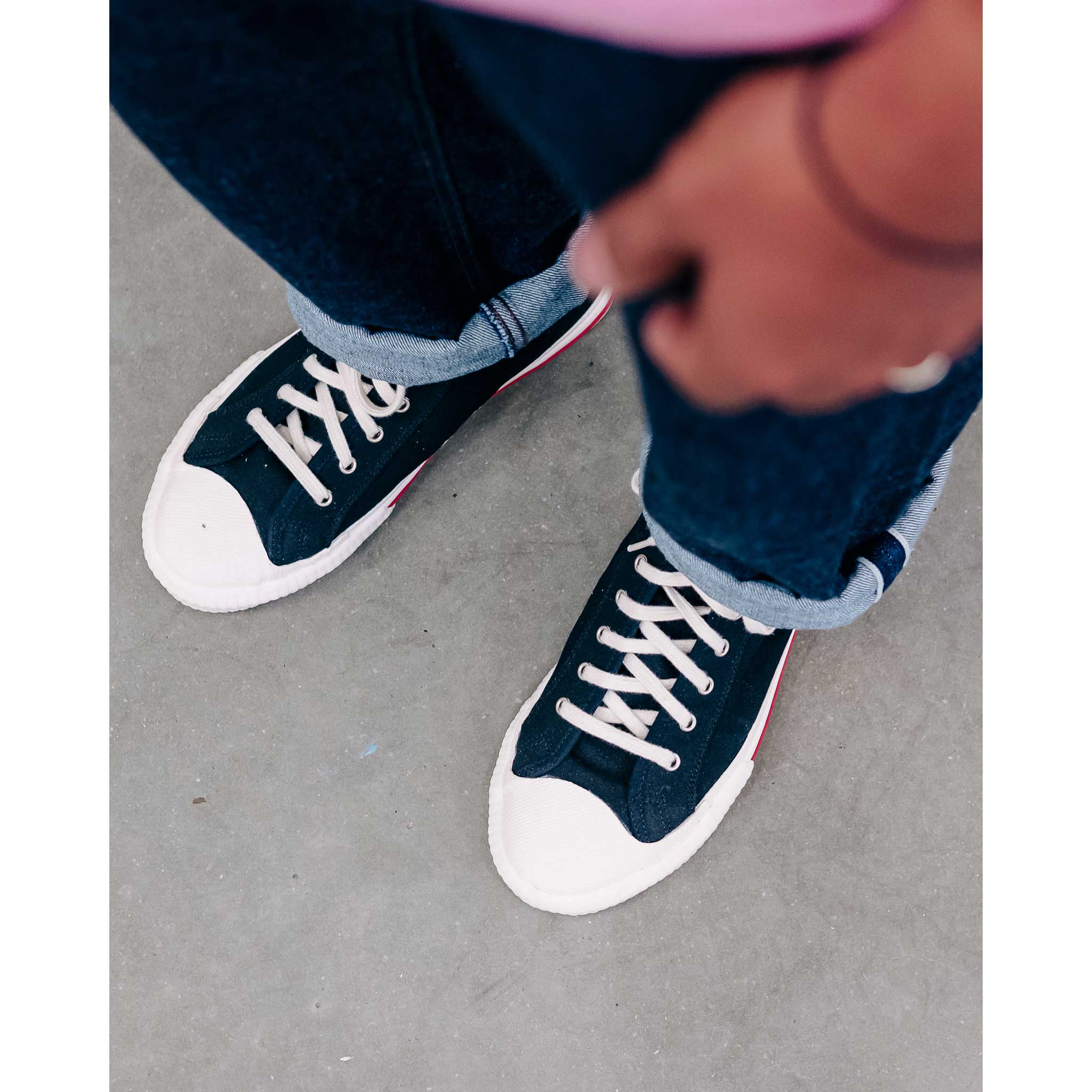 Eat Dust | Jay High Top Canvas Sneakers | Black  