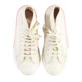 Eat Dust | Jay High Top Canvas Sneakers | Ecru