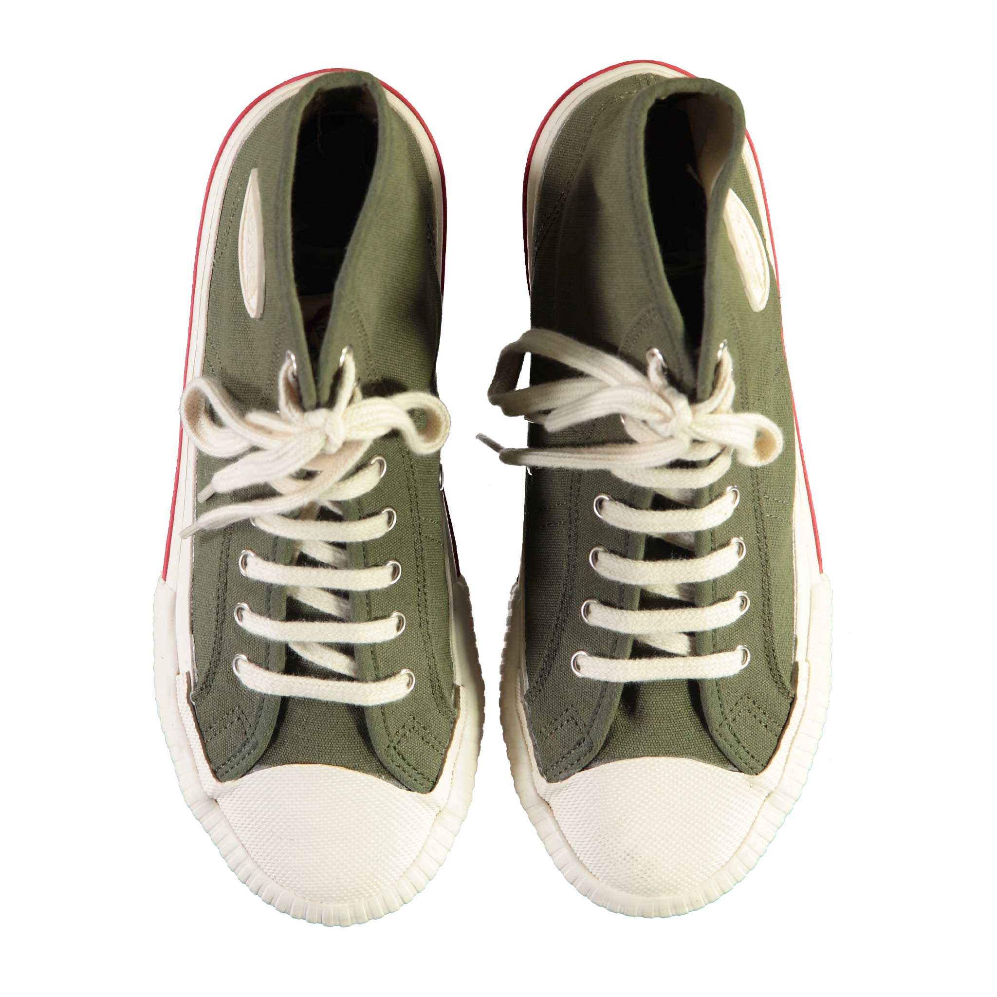 Eat Dust | Jay High Top Canvas Sneakers | Green