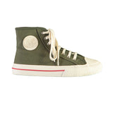 Eat Dust | Jay High Top Canvas Sneakers | Green