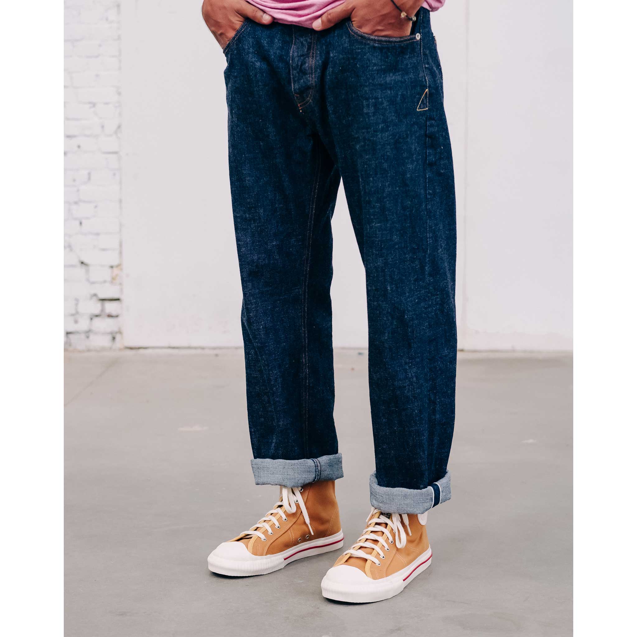 Eat Dust | Jay High Top Canvas Sneakers | Mustard
