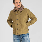 Iron Heart | IHM-35-KHA | Whipcord N1 Deck Jacket | Khaki
