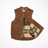 Ginew | Wax Vest Brown | Rancho Arroyo Lining