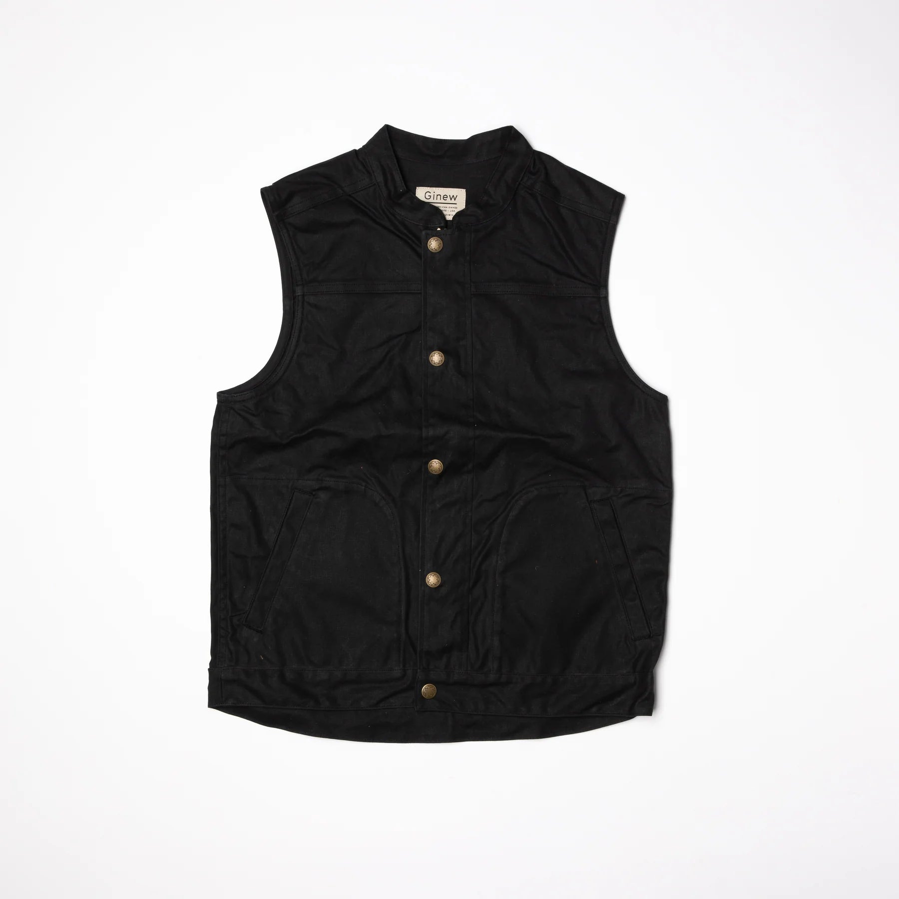 Ginew | Wax Vest | black