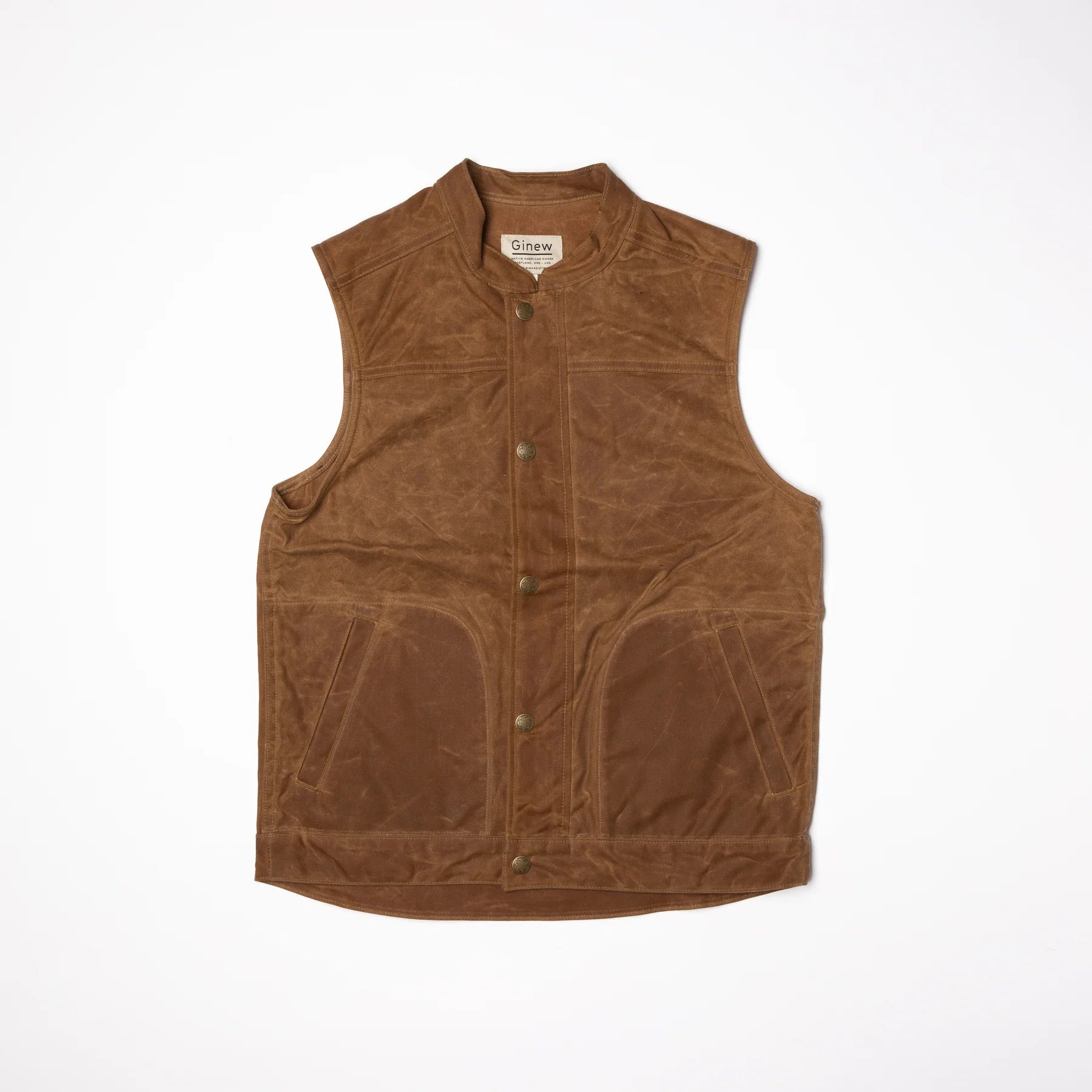 Ginew | Wax Vest | brown