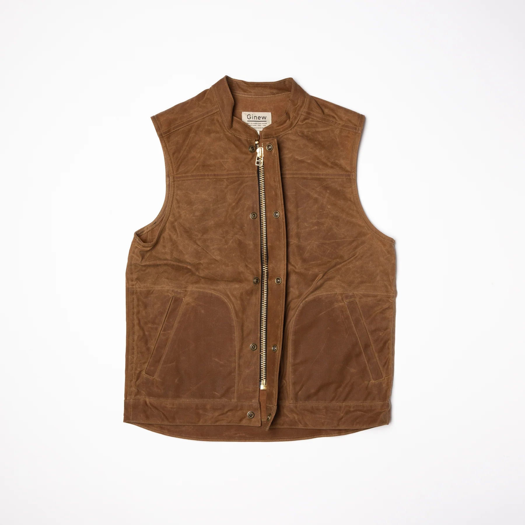 Ginew | Wax Vest | brown