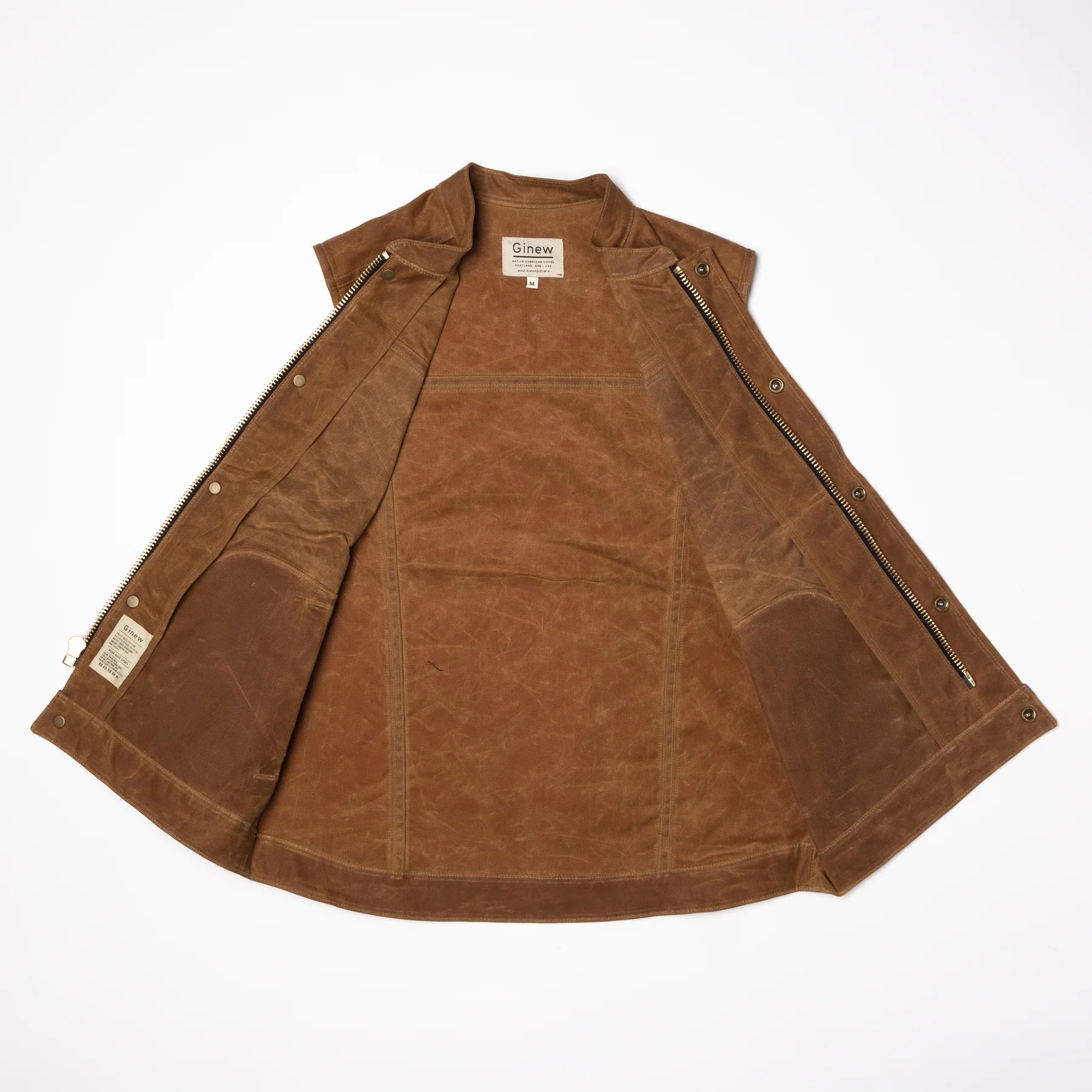 Ginew | Wax Vest | brown