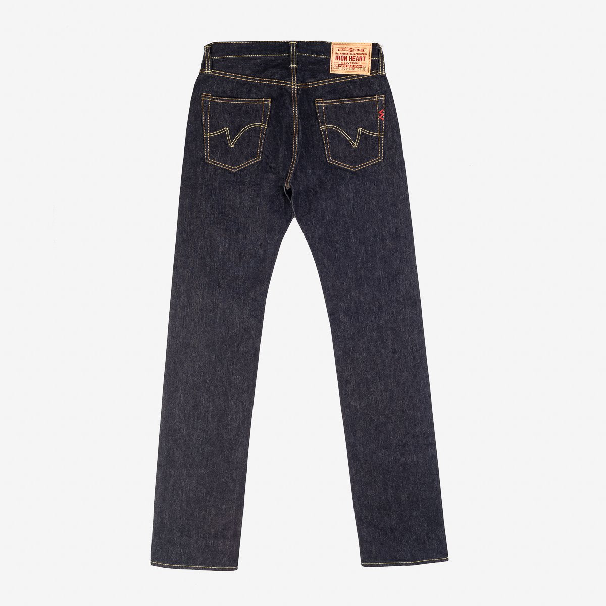 Iron Heart | IH-666S-142 | 14oz Selvedge Denim Slim Straight Cut Jeans | Indigo