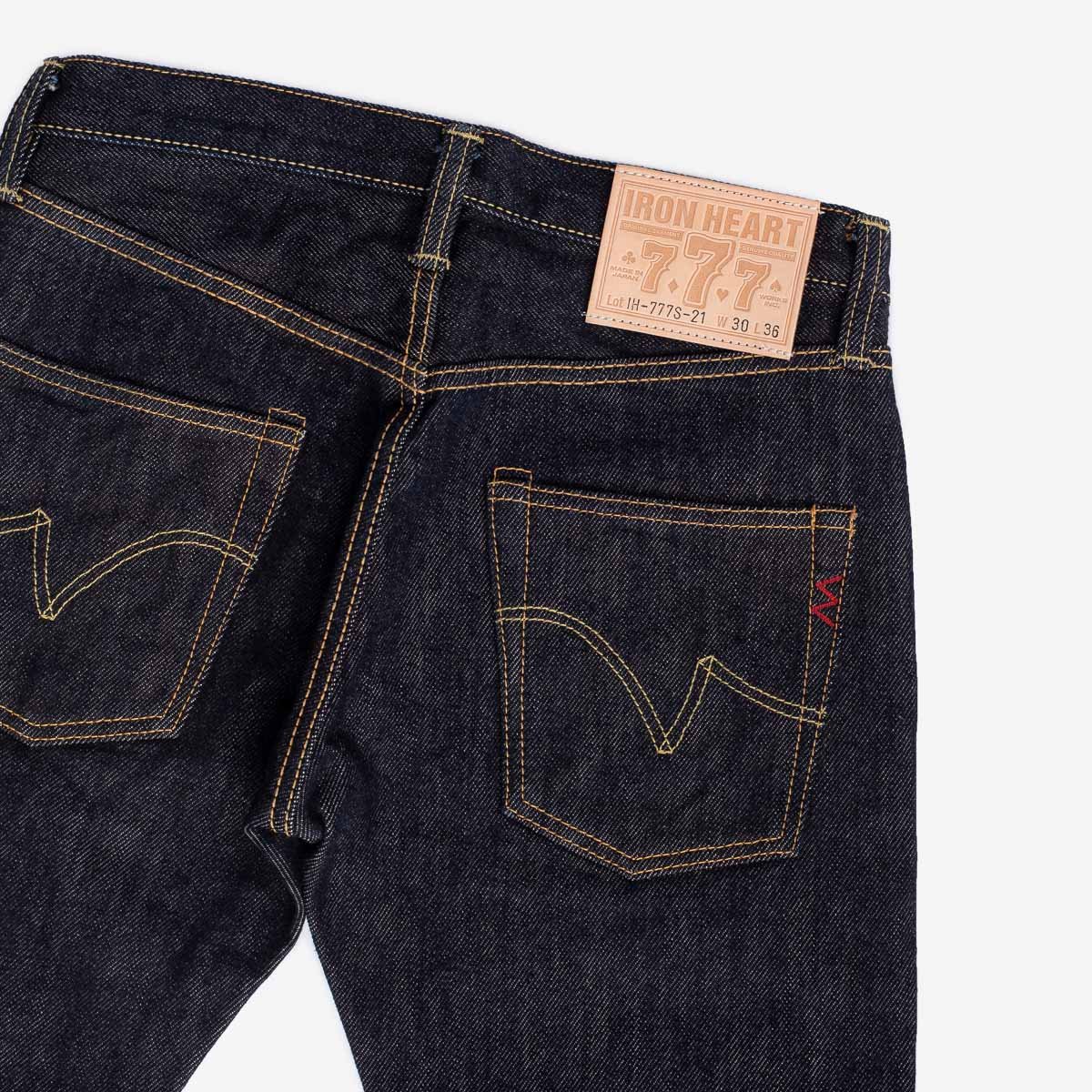 Iron Heart | IH-777S-21 | 21oz Selvedge Denim Slim Tapered Jeans | Indigo