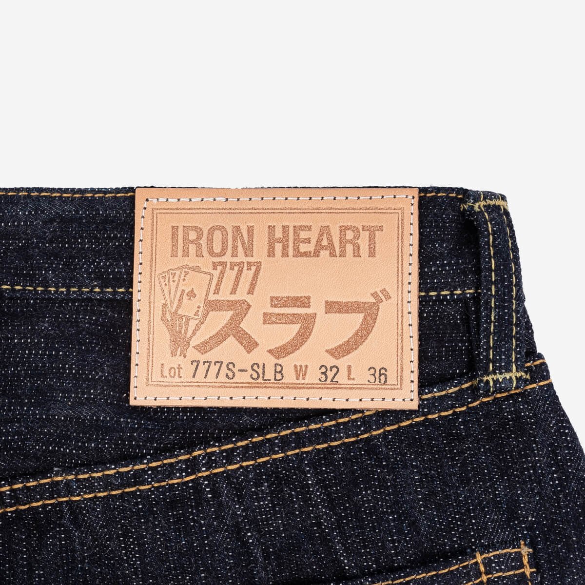 Iron Heart |  Indigo IH-777S-SLB | 16oz Slubby Selvedge Denim | Slim Tapered Cut Jeans | Indigo