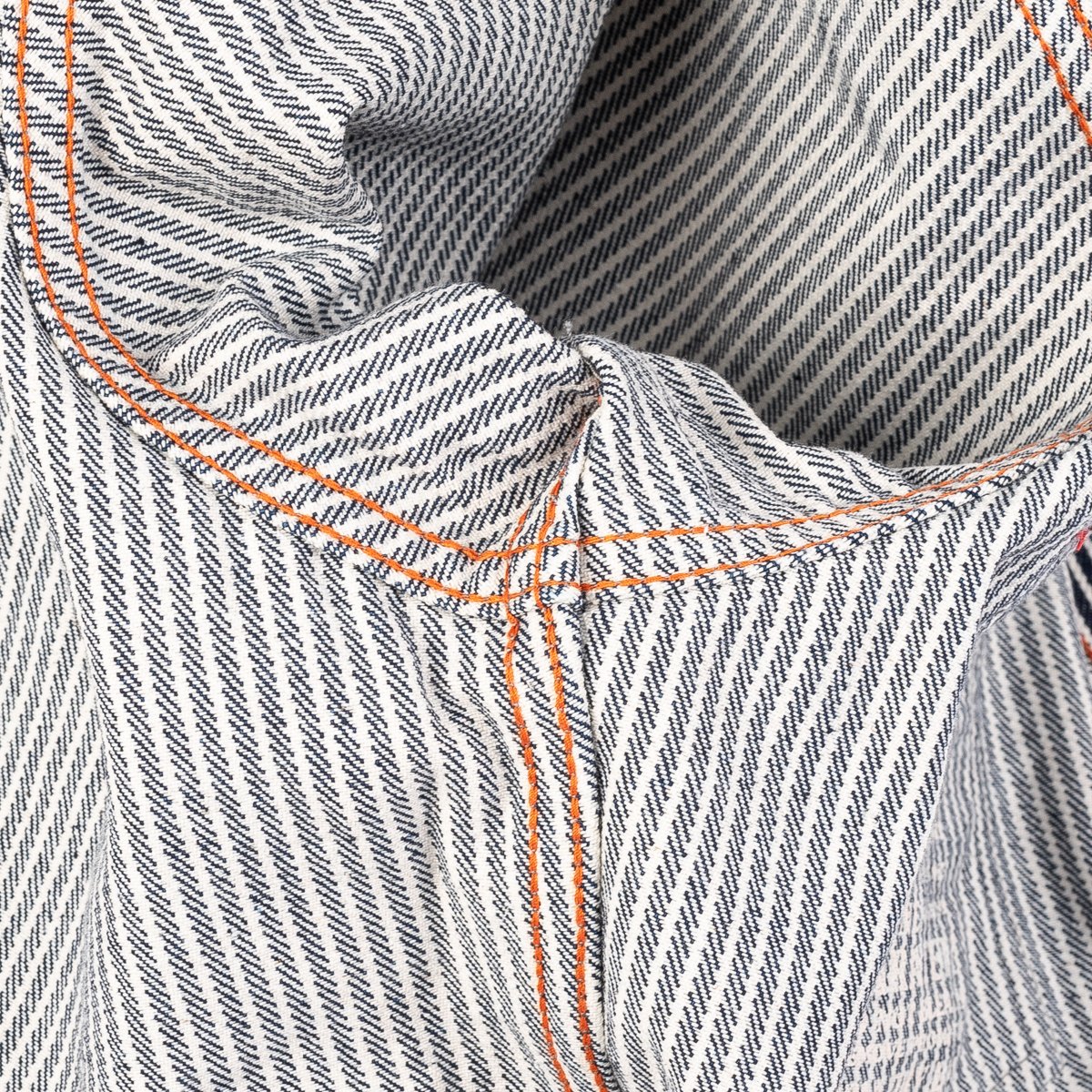 Iron Heart | IHSH-07-IND | 12oz Hickory Stripe Western Shirt | Indigo