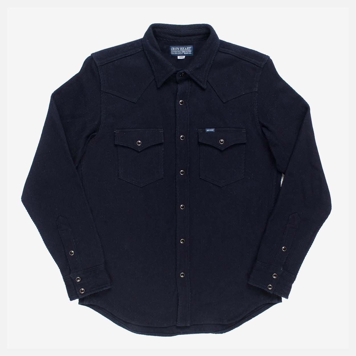 Iron Heart | IHSH-208-IND |  Kersey Western Shirt | Indigo