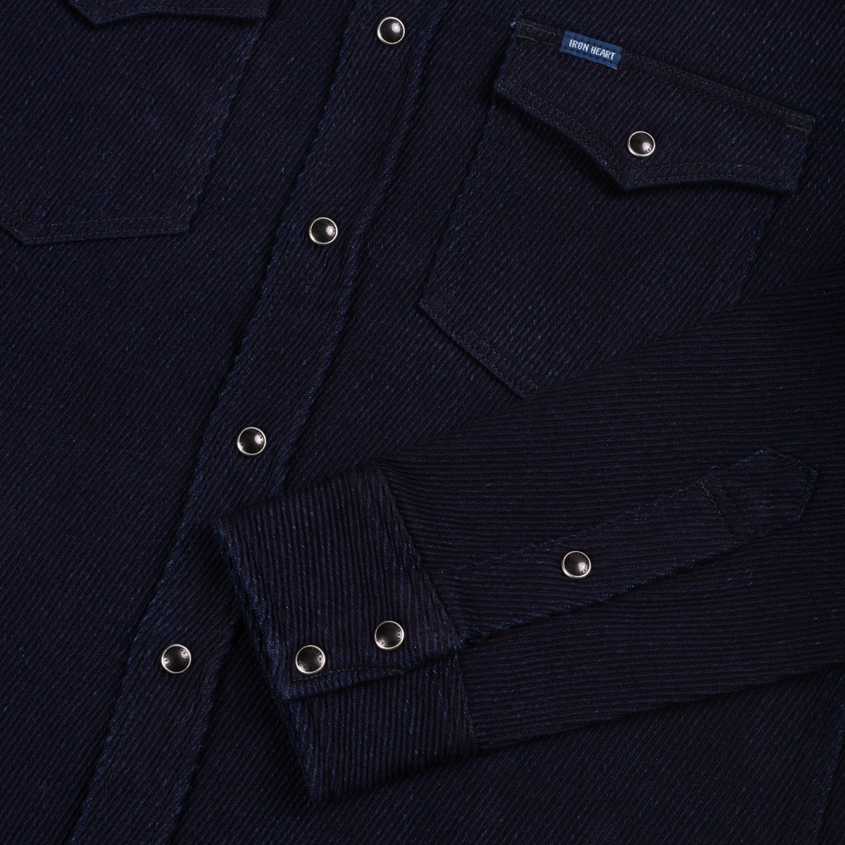 Iron Heart | IHSH-208-IND |  Kersey Western Shirt | Indigo