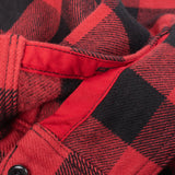 Iron Heart | IHSH-244-RED | Ultra Heavy Flannel Buffalo Check Work Shirt | Red/Black