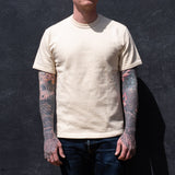 Iron Heart | IHT-1600-CRM| 11oz Cotton Knit Crew Neck T-Shirt | Cream