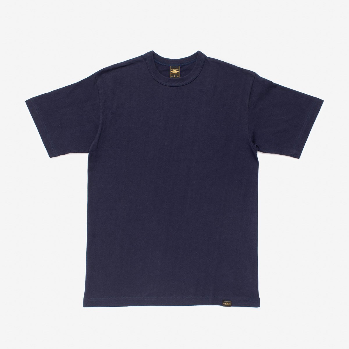 Iron Heart | IHT-1610L-NAV | 6.5oz Loopwheel Crew Neck T-Shirt | Navy