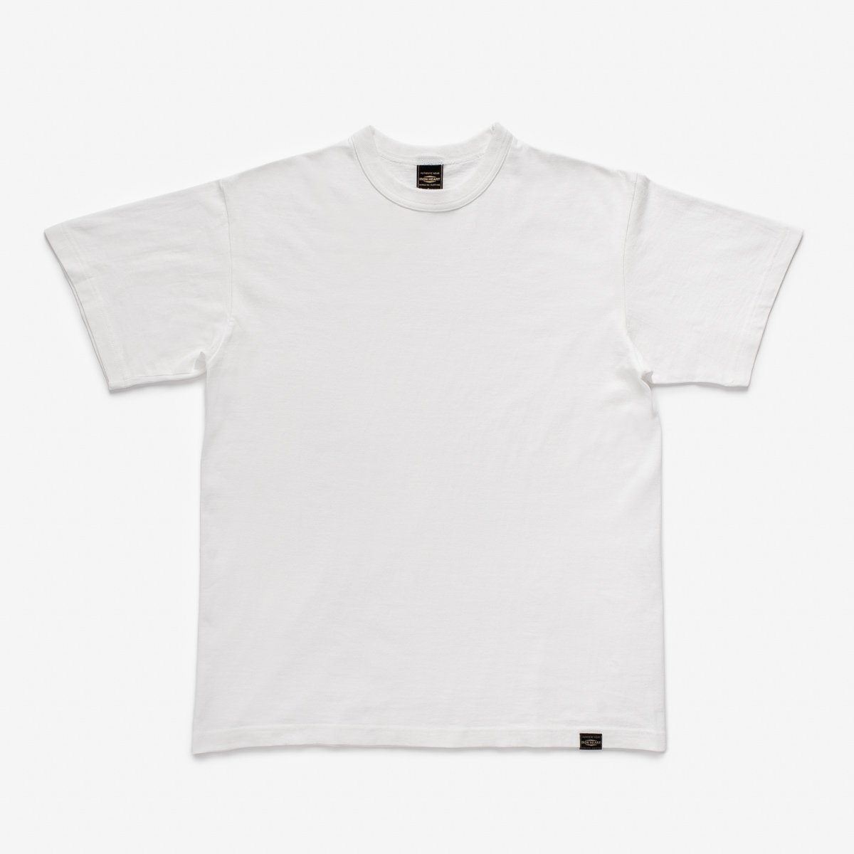 Iron Heart | IHT-1610L-WHT | 6.5oz Loopwheel Crew Neck T-Shirt | White