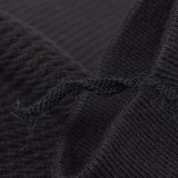 Iron Heart | IHTL-1700-BLK | Cotton Knit Crew Neck Long Sleeved Thermal Sweater | Black