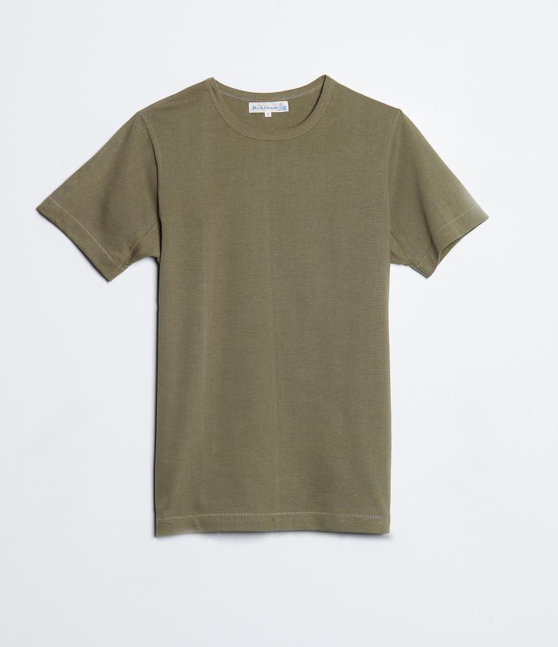 Merz b. Schwanen | 215 | Classic Crew Neck T-Shirt | Army