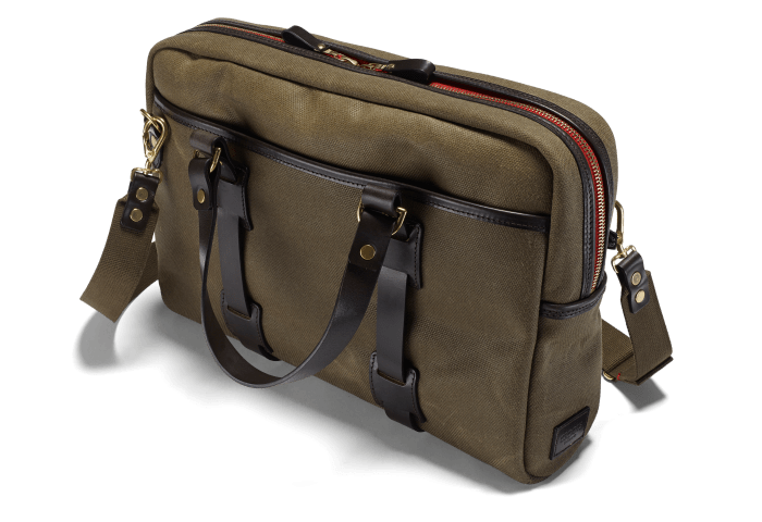 Croots | VC02 | VINTAGE CANVAS LAPTOP BAG | olive