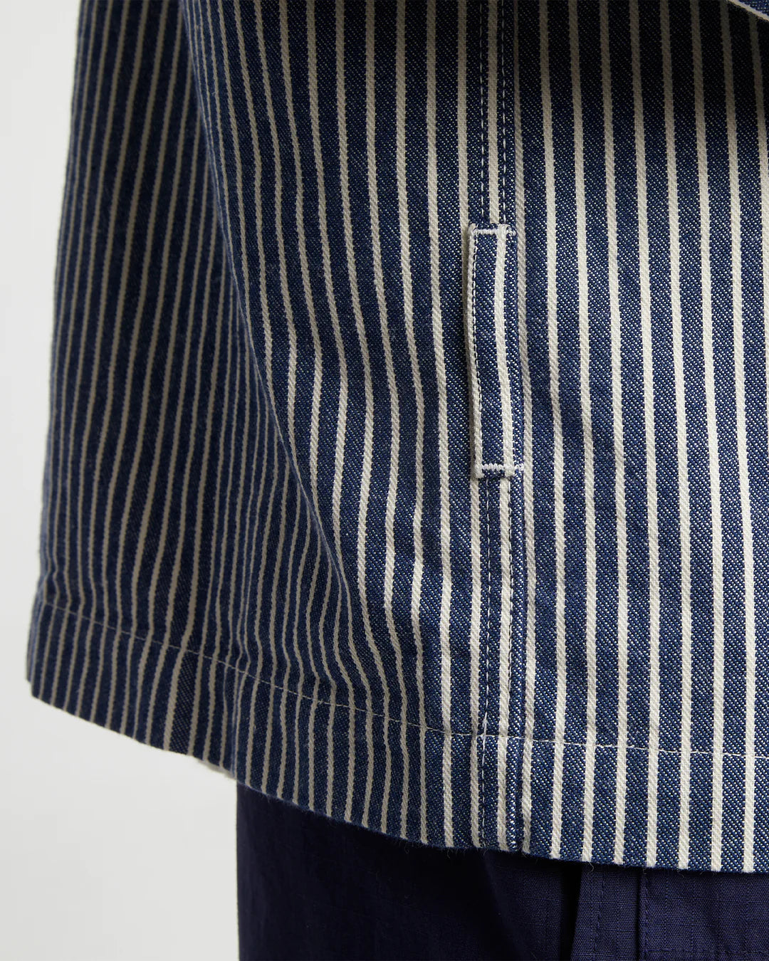 Eat Dust | FISHERMAN SHIRT | WILD ROAD STRIPE | BLUE/WHITE