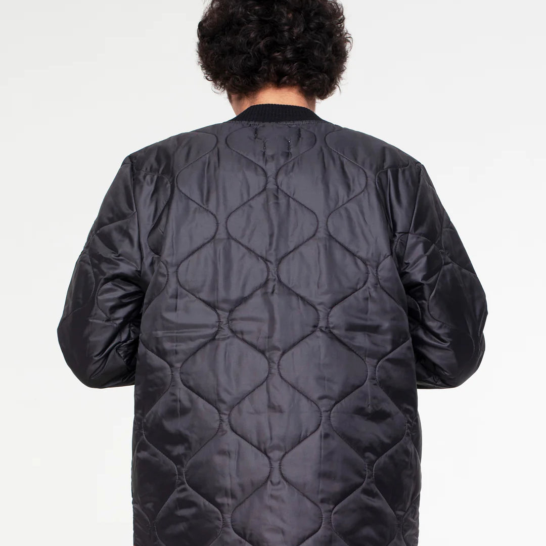 Eat Dust | Type 2 Frostbite | Quilted Nylon Jacket | Black