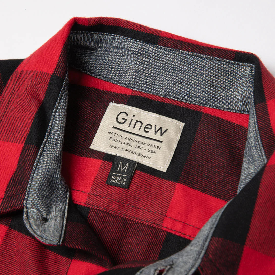 Ginew | Mohican Crew Shirt | Buffalo Plaid