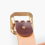 Obbi Good Label | OGL-BELT-DPGAR-BRN | Double Prong Garrison Buckle Leather Belt | Brown