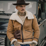 Shangrilaheritage |“Aviatore” B-3 Sabbia Shearling Jacket