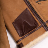 Shangrilaheritage |“Aviatore” B-3 Sabbia Shearling Jacket