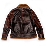 Shangrilaheritage |“Aviatore” B-3 Seal Brown Shearling Jacket