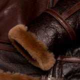 Shangrilaheritage |“Aviatore” B-3 Seal Brown Shearling Jacket