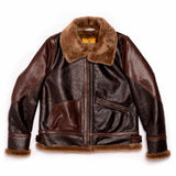 Shangrilaheritage |“Aviatore” B-3 Seal Brown Shearling Jacket