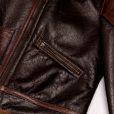 Shangrilaheritage |“Aviatore” B-3 Seal Brown Shearling Jacket