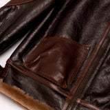 Shangrilaheritage |“Aviatore” B-3 Seal Brown Shearling Jacket