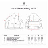 Shangrilaheritage | “Aviatore” B-3 | Vintage Black Shearling Jacket