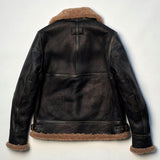 Shangrilaheritage | “Aviatore” B-3 | Vintage Black Shearling Jacket