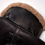 Shangrilaheritage | “Aviatore” B-3 | Vintage Black Shearling Jacket