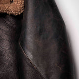 Shangrilaheritage | “Aviatore” B-3 | Vintage Black Shearling Jacket