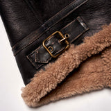 Shangrilaheritage | “Aviatore” B-3 | Vintage Black Shearling Jacket