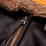 Shangrilaheritage | “Aviatore” B-3 | Vintage Black Shearling Jacket
