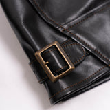 Shangrilaheritage | “Cossack” | Horsehide Leather Jacket | Black